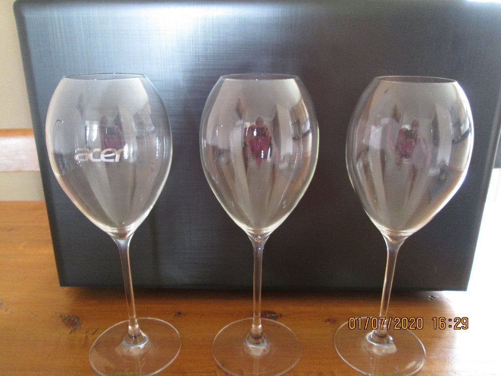 3 Lehmann Design wijnglazen 23 cm hoog, fraaie vormgeving, Ophalen of Verzenden