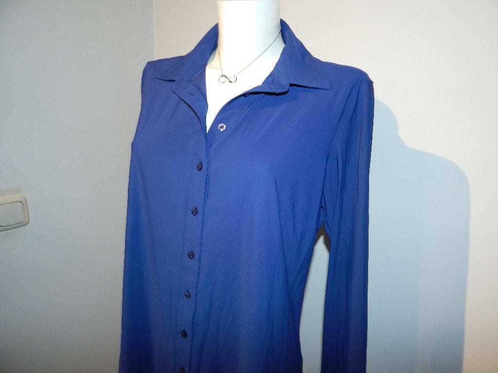 Studio Anneloes diep blauwe travel stof stretch blouse L, Kleding | Dames, Studio Anneloes, Maat 42/44 (L), Zo goed als nieuw