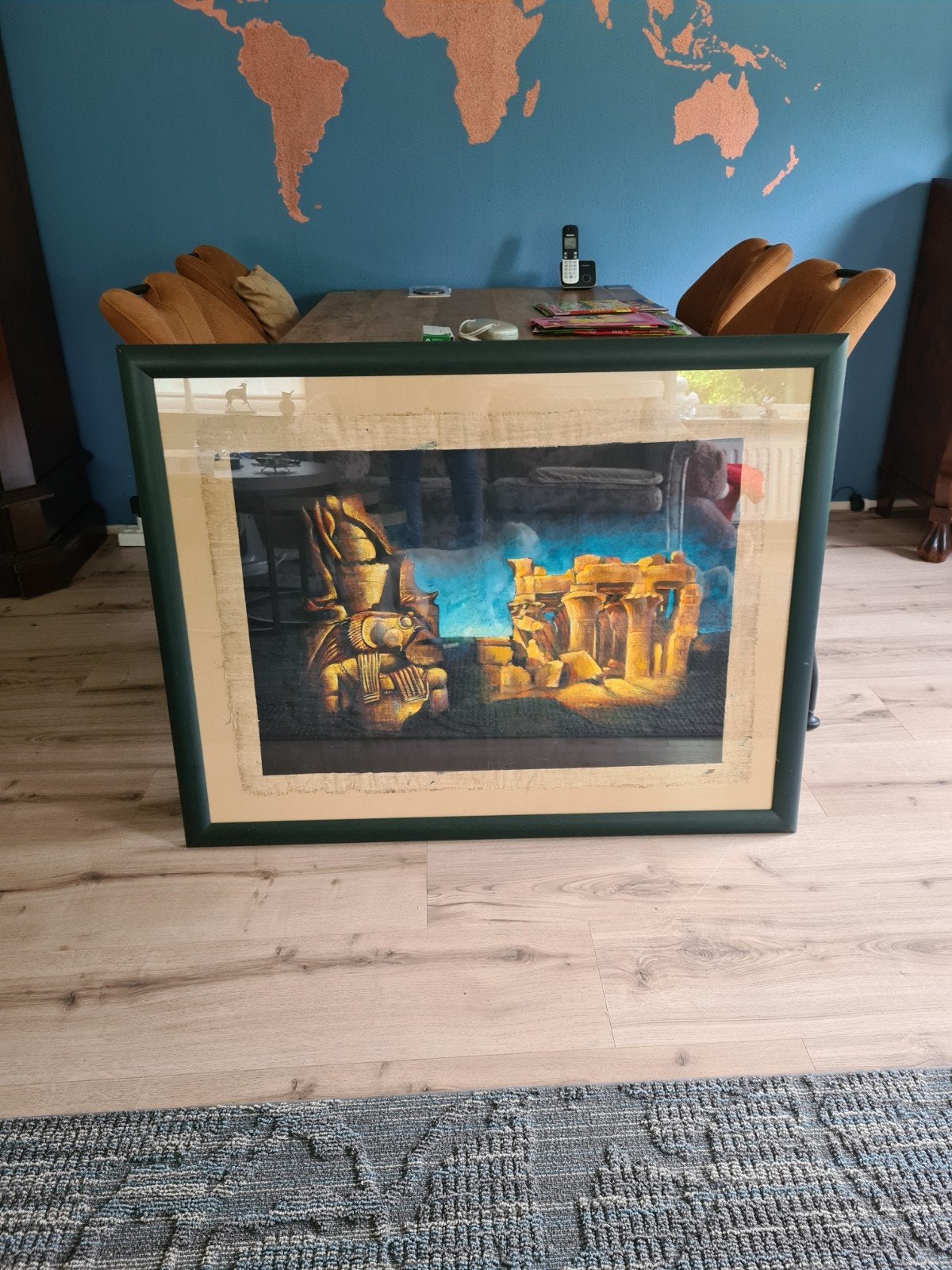 schilderij op linnen van €575 nu €125.op 6-6-€ 125 halen, Ophalen