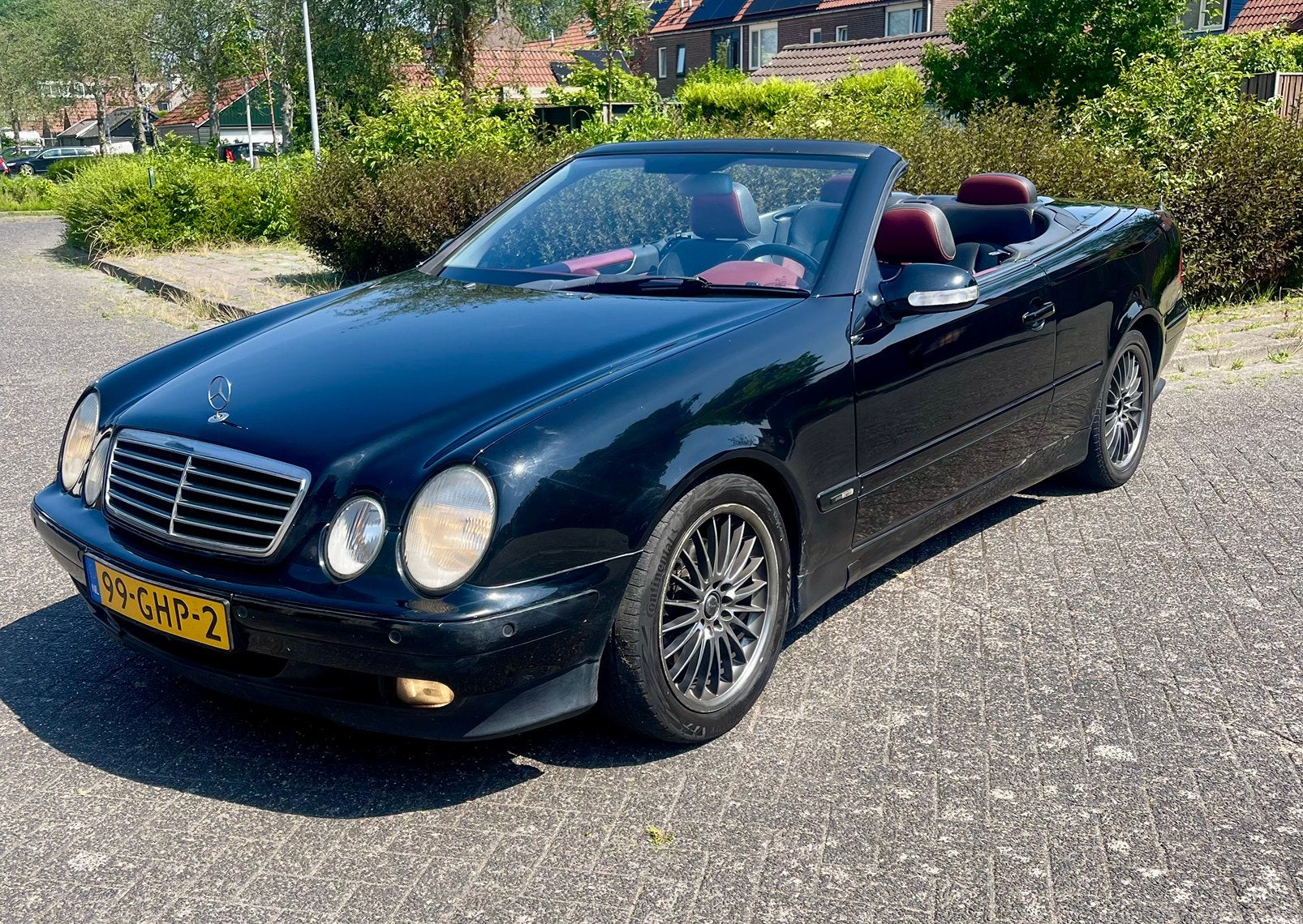 Mercedes-Benz CLK 2.3 Clk230 Kompr Cabrio nieuwe apk, Auto's, 1525 kg, 4 cilinders, Cabriolet, 4 stoelen