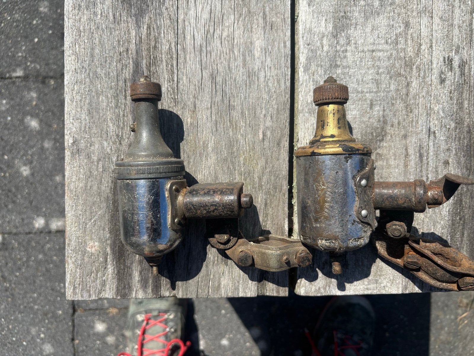 Vintage fietsdynamo's - Set van 2, Ophalen of Verzenden, Gebruikt
