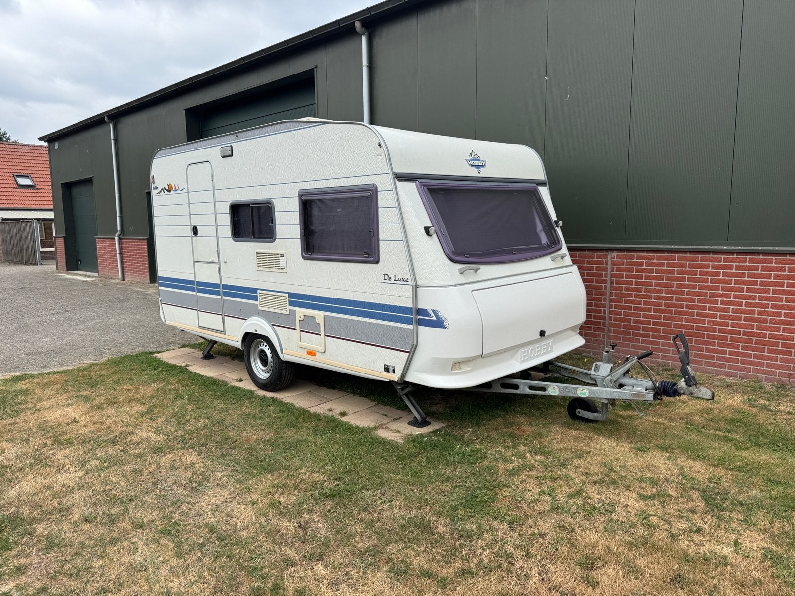 Hobby de luxe caravan 400SB 1997, Caravans en Kamperen, Caravans, Vast bed, Hobby, Particulier, Luifel