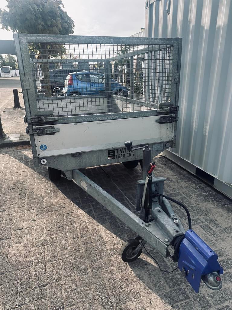 Tandemas Aanhanger 2 ton - Geremd MARGE, Auto diversen, Aanhangers en Bagagewagens, Ophalen, Gebruikt, Twins aanhangers, A