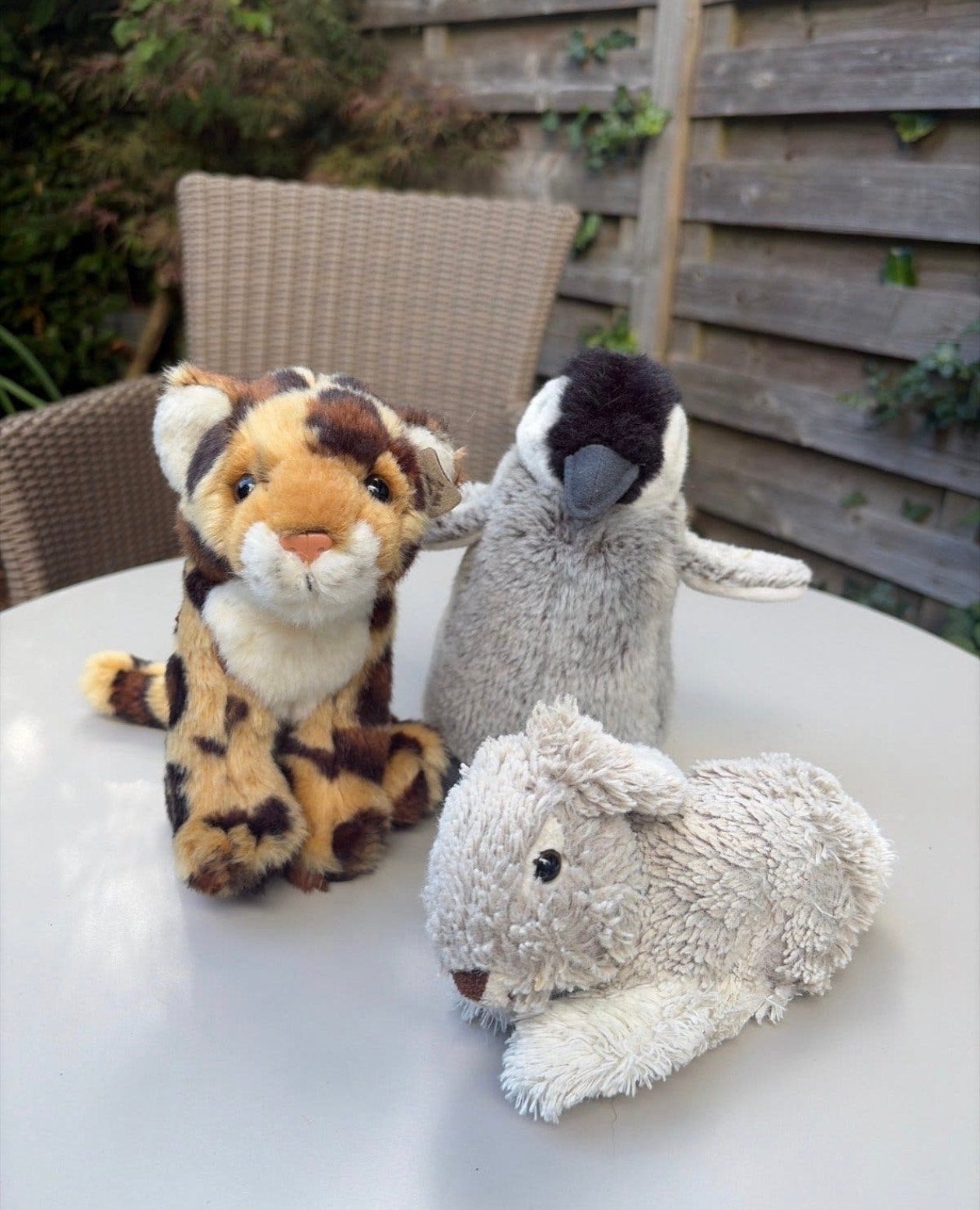 WNF Knuffels Set: Tijger, Pinguïn & Konijn (Openluchtmuseum), Overige merken, Overige karakters, Ophalen of Verzenden, Bruin