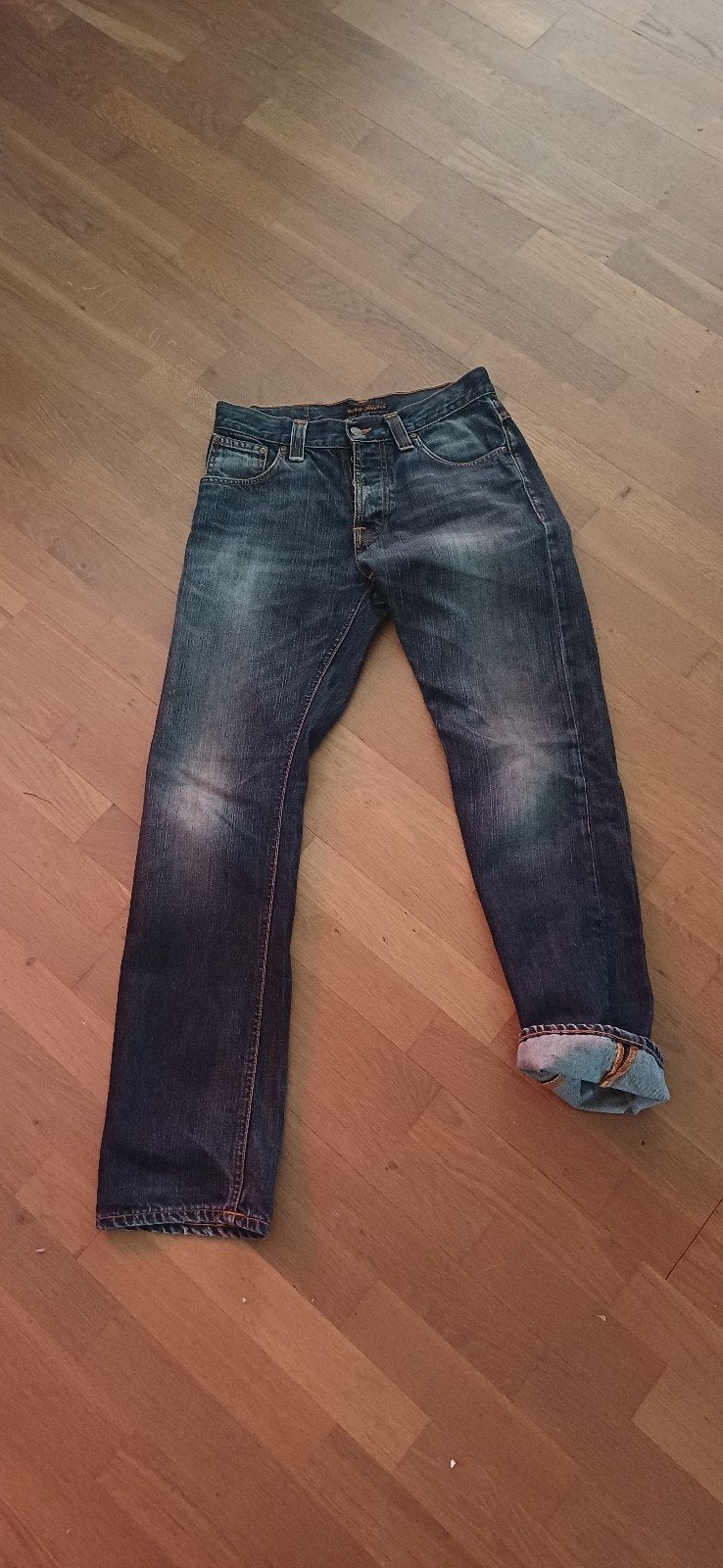 Nudie Jeans Co. Organische Denim Jeans W30 L32, Ophalen, Blauw, W32 (confectie 46) of kleiner, Nudie Jeans Co.