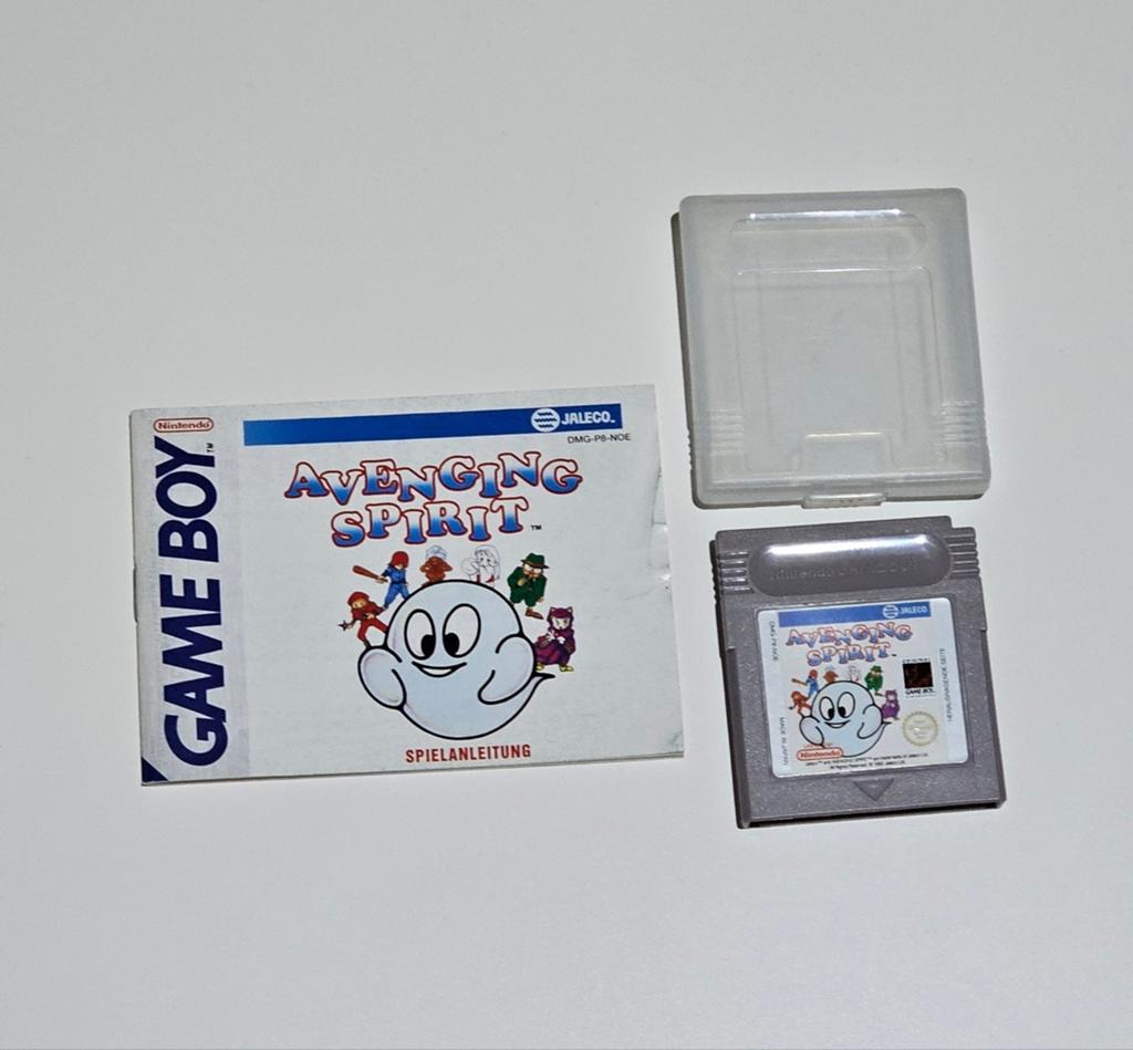 Gameboy Avenging Spirit inclusief handleiding en doosje, Spelcomputers en Games, Games | Nintendo Game Boy, Avontuur en Actie
