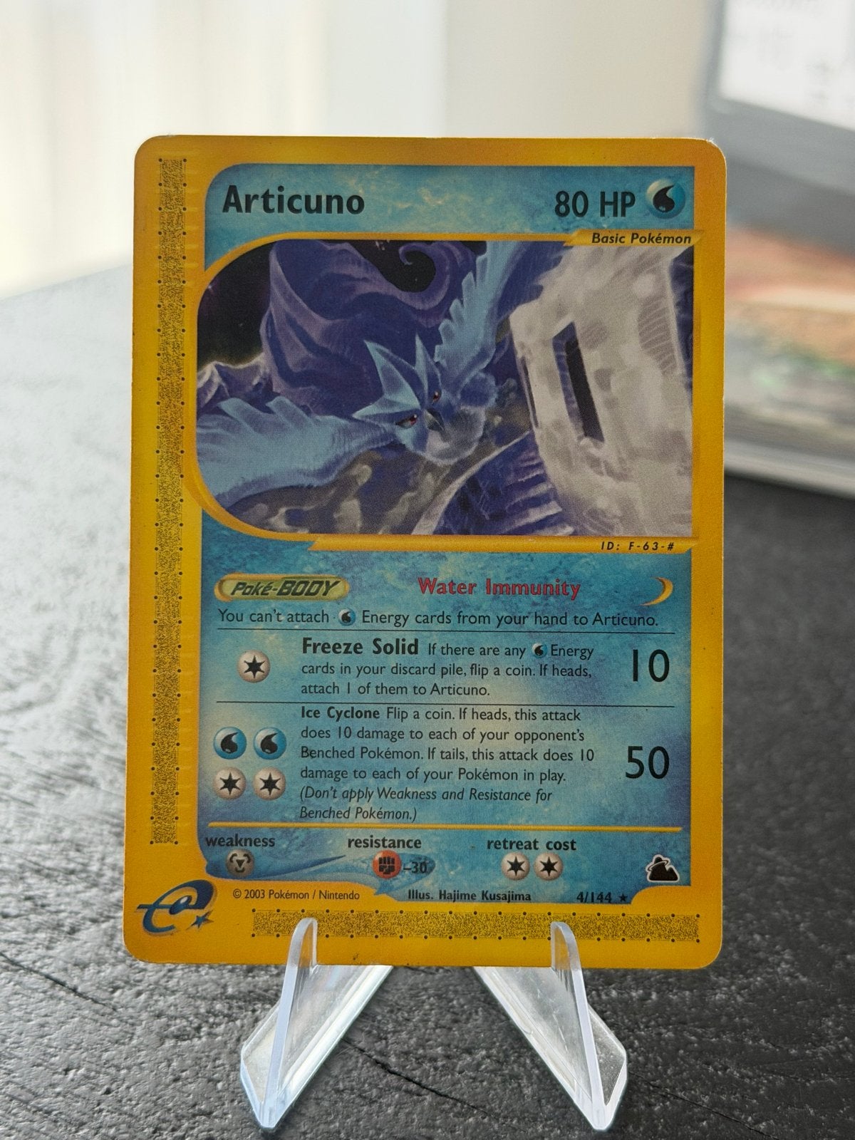 Articuno Pokémon Kaart - Skyridge Set (2003), Ophalen of Verzenden, Gebruikt, Losse kaart