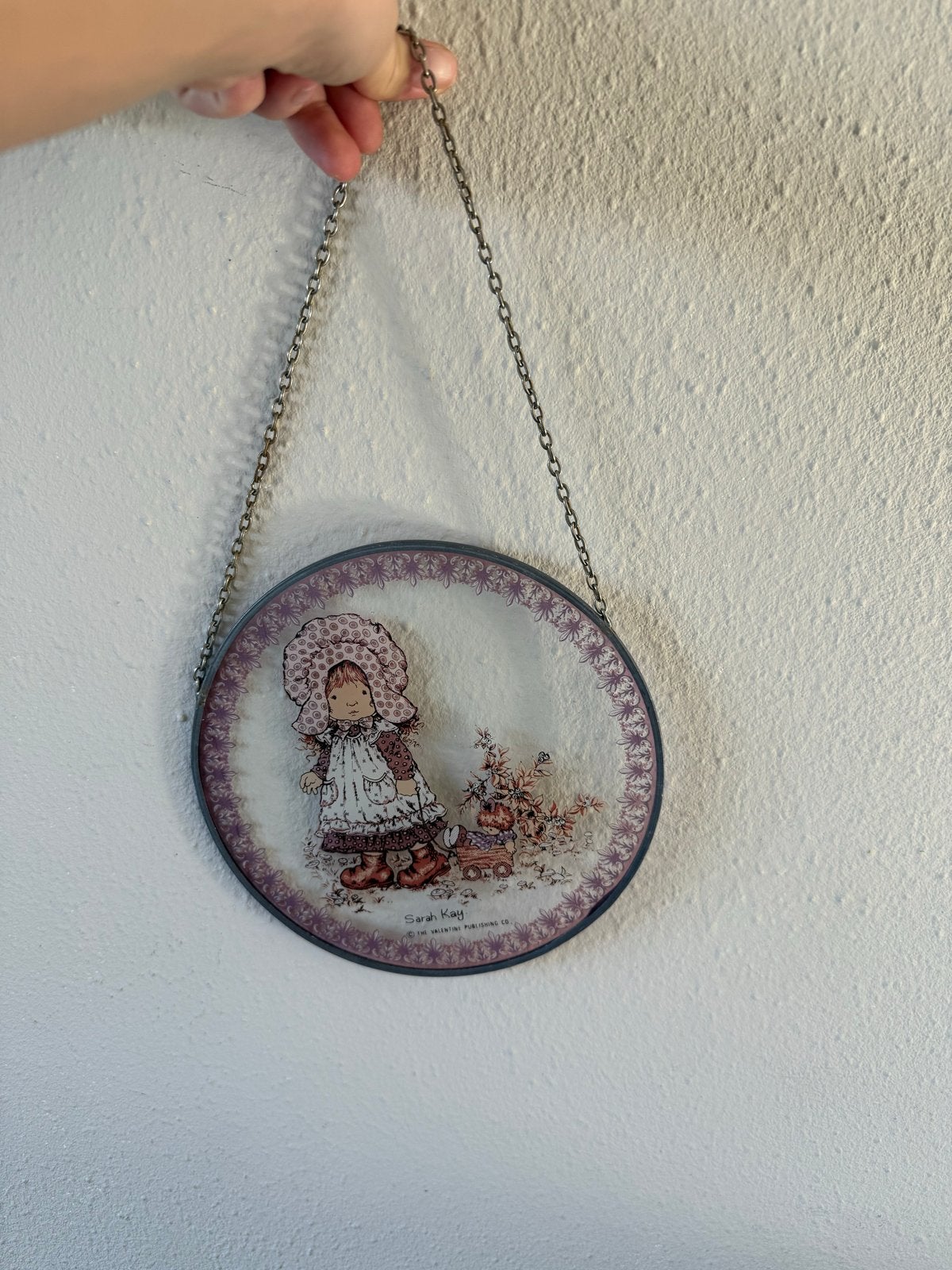 Sarah Kay glazen raamhanger, glas in lood, 19 cm, Ophalen of Verzenden