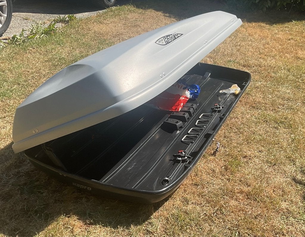 Hapro Dakkoffer 150 liter inclusief spanbanden, Ophalen, Gebruikt