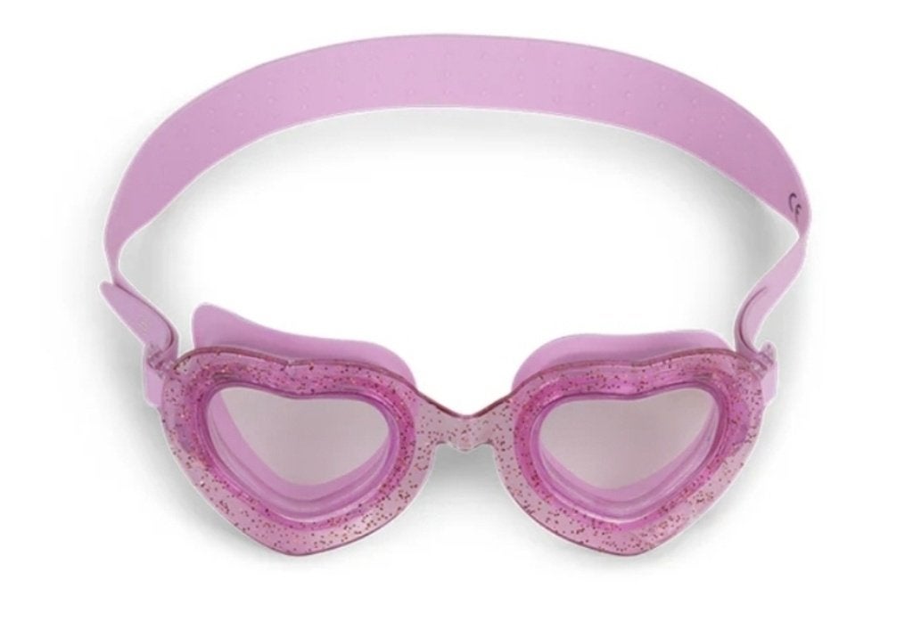 Duikbril Zwembril Hartjes Roze Glitters 4+, Verzenden, Nieuw, Duikbril of Snorkel