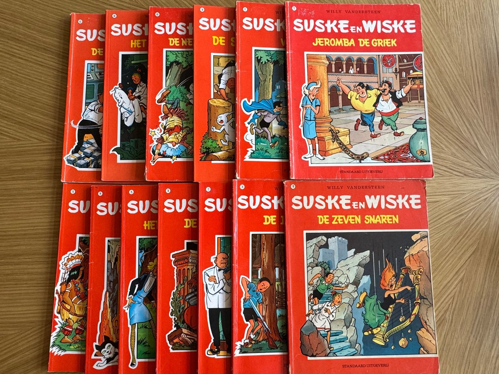 Suske en Wiske collectie: 13 stripboeken (nrs. 67-79), Meerdere stripboeken, Ophalen, Gelezen