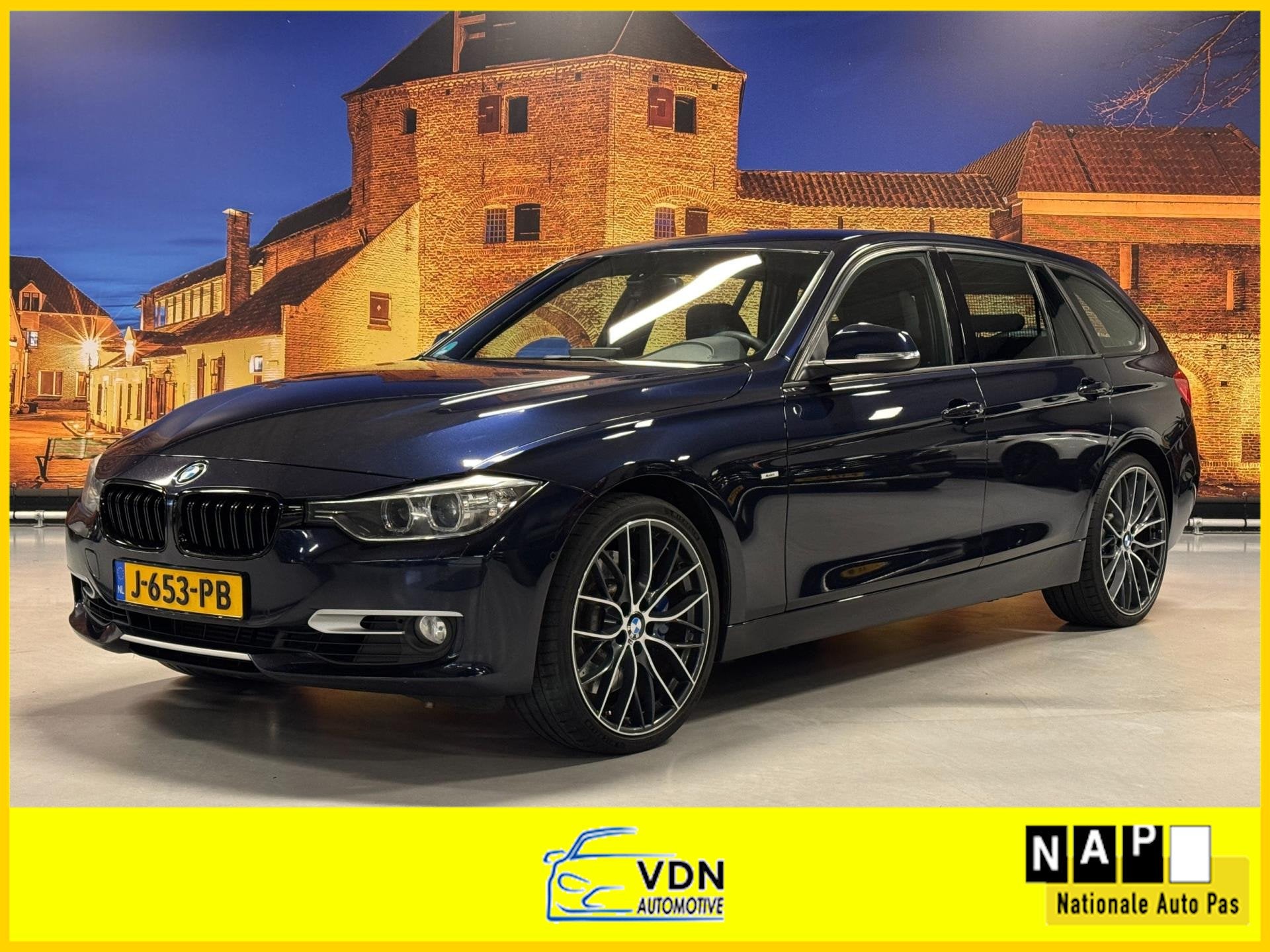 BMW 3-serie Touring 335i xDrive High Exe Aut Leer Camera Xen, Automatische klimaatregeling, Blauw, Leder, Vierwielaandrijving