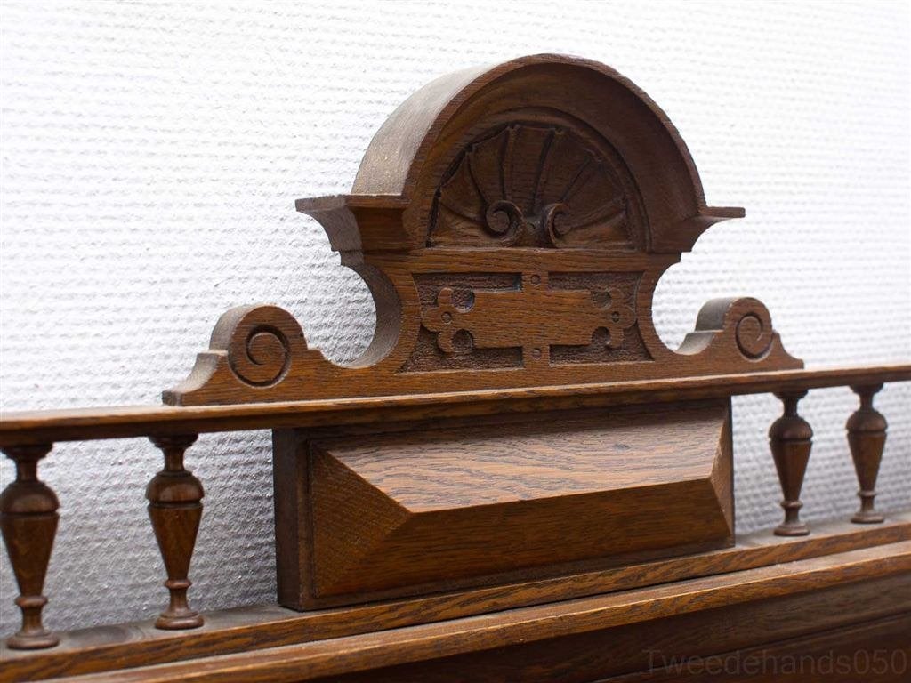 houten halspiegel 28567, Minder dan 50 cm, Gebruikt, Ophalen of Verzenden, Minder dan 100 cm