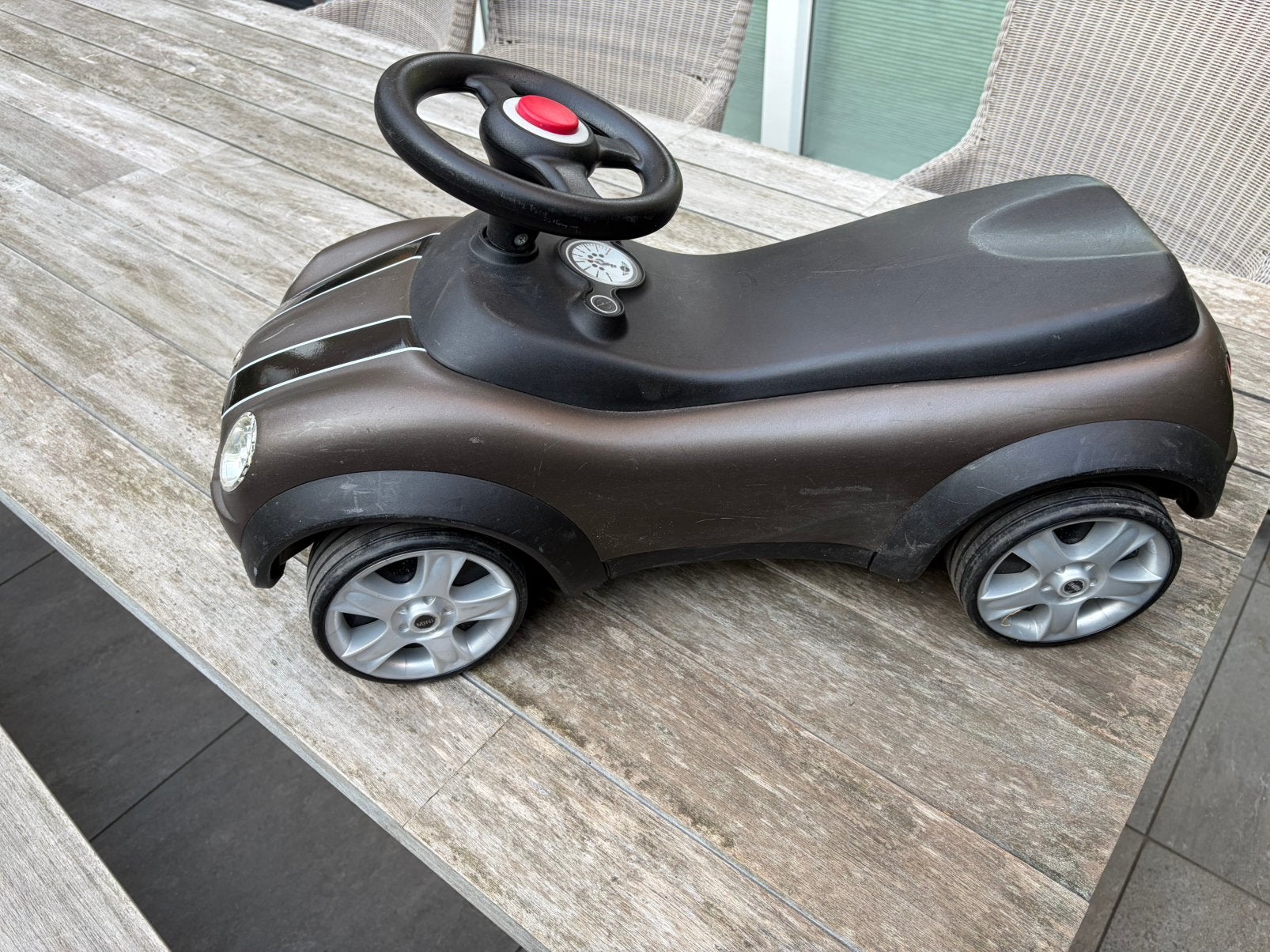 Loopauto Mini Cooper, Kinderen en Baby's, Ophalen, Zo goed als nieuw, Loopvoertuig