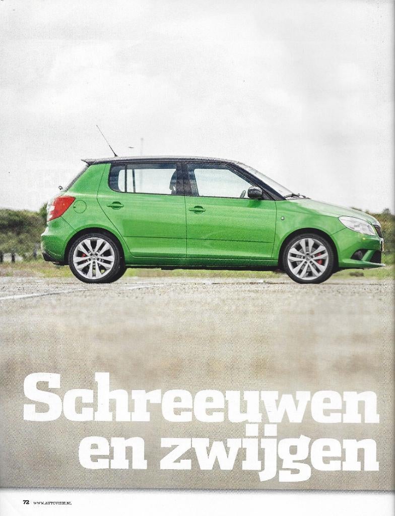 Autovisie test Abarth Punto Evo versus Skoda Fabia RS, Ophalen of Verzenden, Gelezen, Overige merken