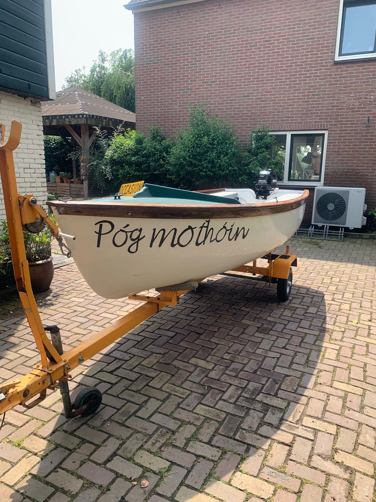 Oude zeilboot inc. Trailer en 4pk buitenboordmotor, Ophalen, Gebruikt, 4 m, 4 pk