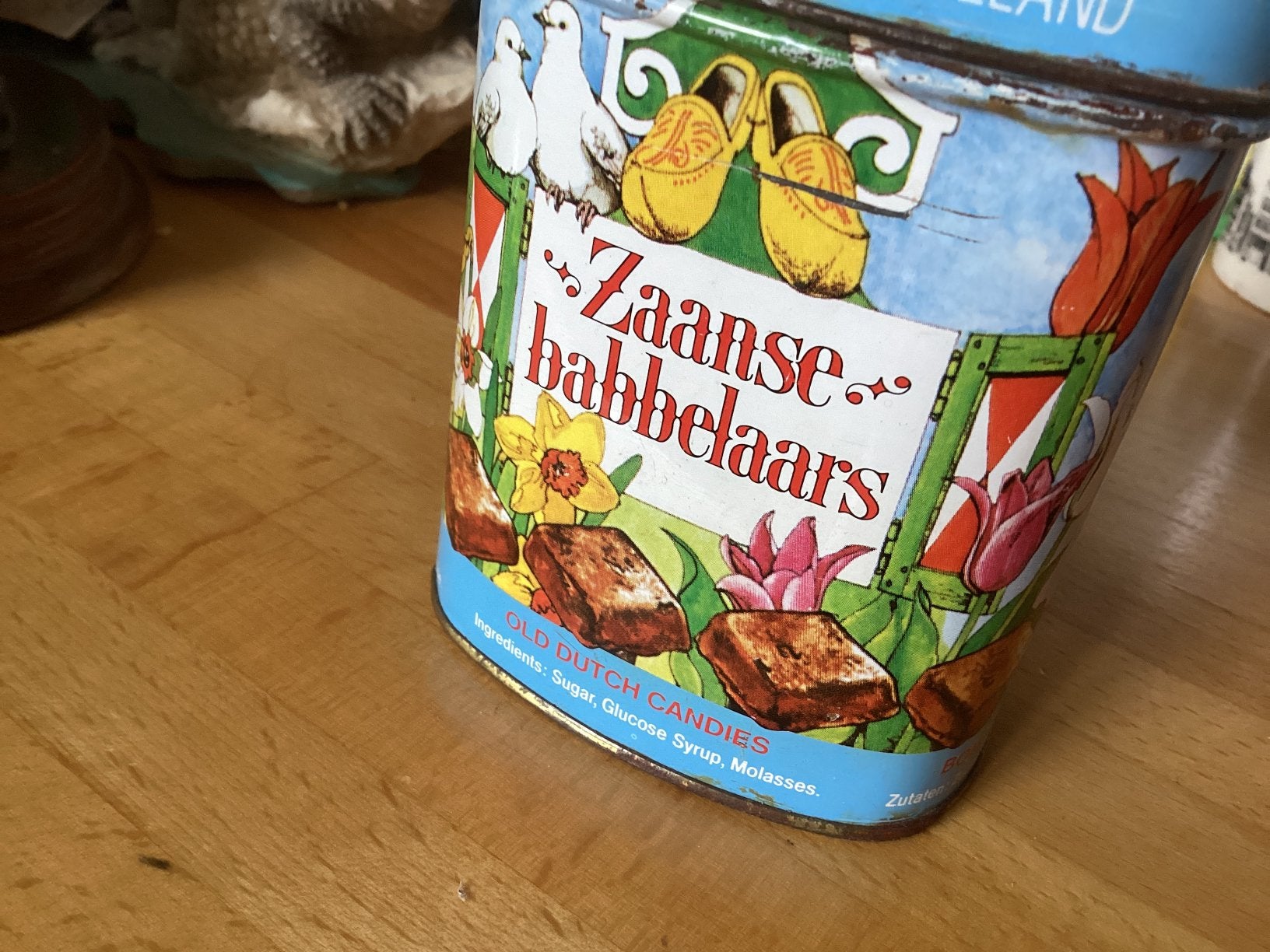 Zaanse Babbelaars blikje // hoog 10 cm, Ophalen of Verzenden, Zo goed als nieuw