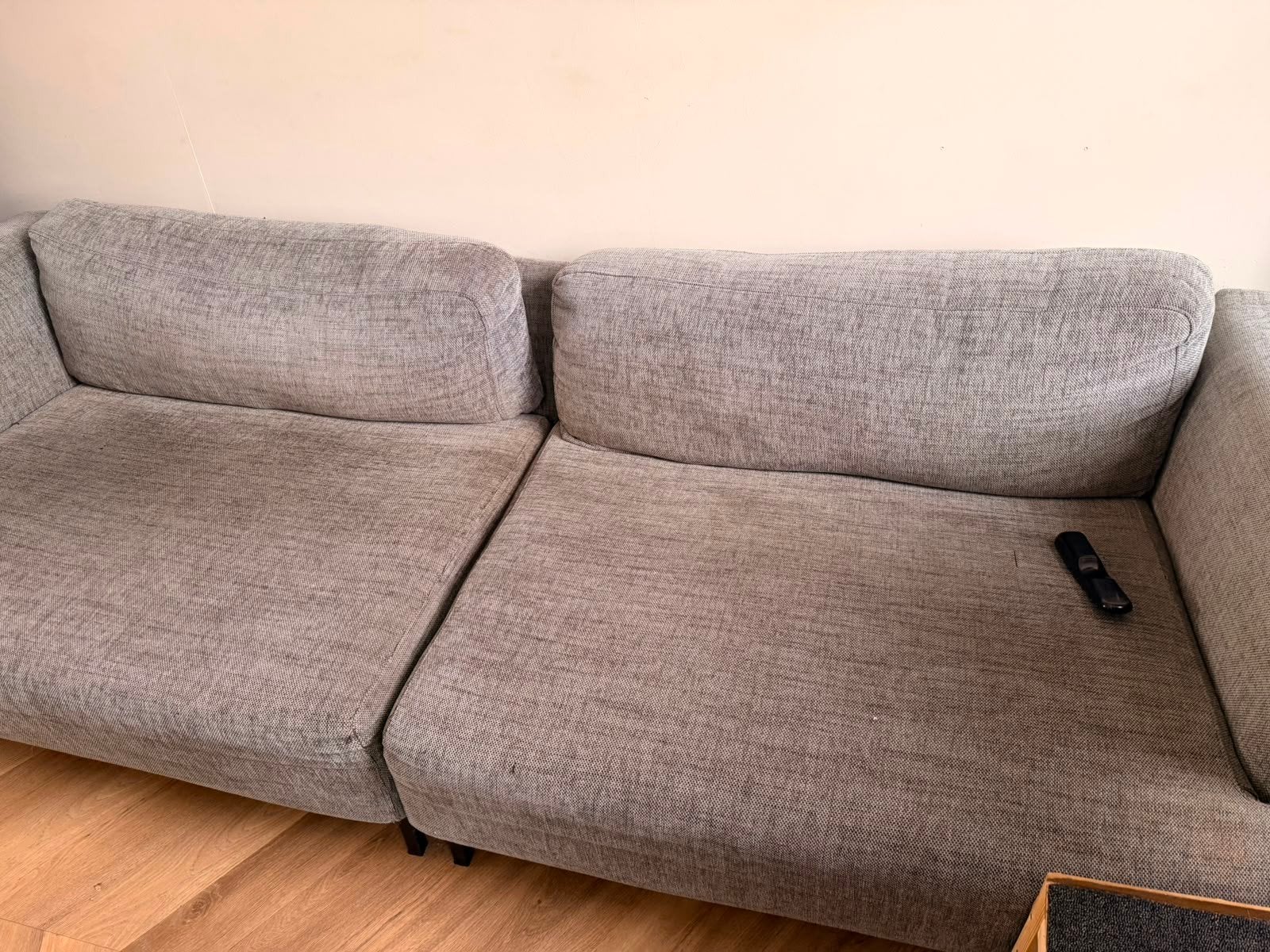 Comfortabele grijze bank van Loods 5 - Gebruikt, Ophalen, Gebruikt, Driepersoons, 75 tot 100 cm