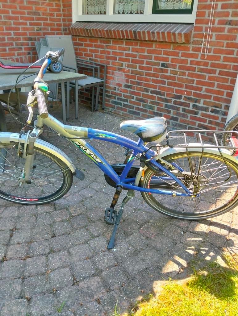 Noxon fiets, blauw/grijs, gebruikt 24 inch., Ophalen, Gebruikt, Overige merken