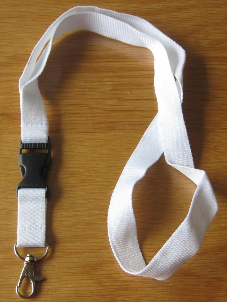 een wit key cord zonder opdruk, Ophalen of Verzenden, Nieuw, Overige typen