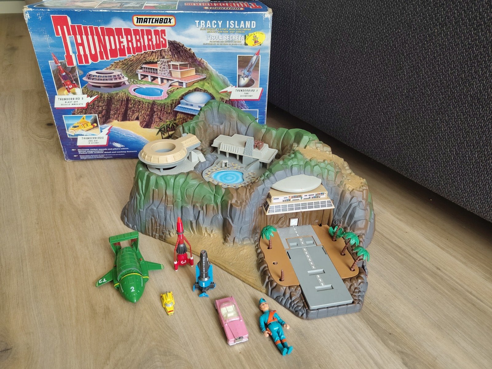 Thunderbirds Tracy Island Speelset met Voertuigen, Ophalen of Verzenden, Gebruikt, Jongen of Meisje