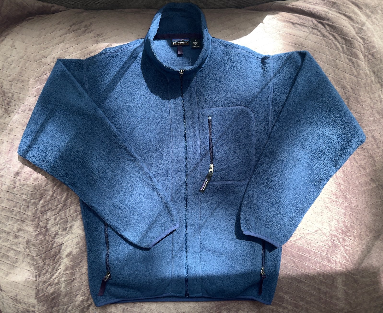 1996 Patagonia Synchilla Fleece Jacket, Ophalen of Verzenden, Zo goed als nieuw, Maat 48/50 (M), Blauw