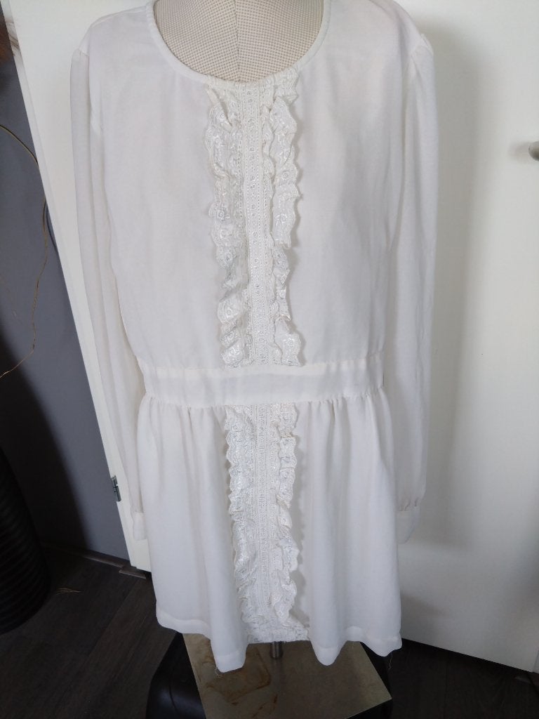 Jurk Indiska maat XL, Indiska, Wit, Maat 46/48 (XL) of groter, Ophalen of Verzenden