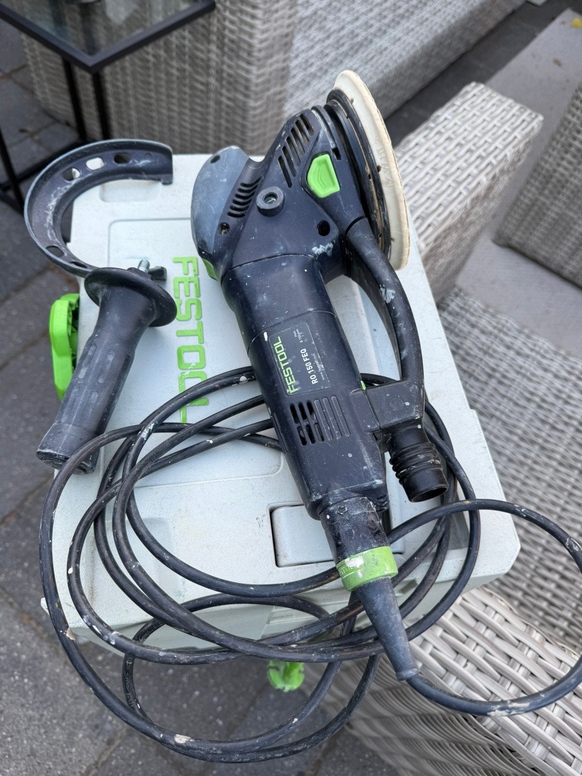 Festool schuurmachine rotex 150, Ophalen, Zo goed als nieuw, Minder dan 600 watt, Excentrische schuurmachine