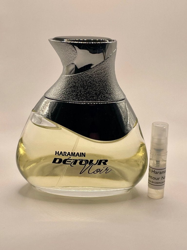 Al Haramain - Detour Noir parfum sample 2ml-5ml-10ml, Verzenden, Nieuw