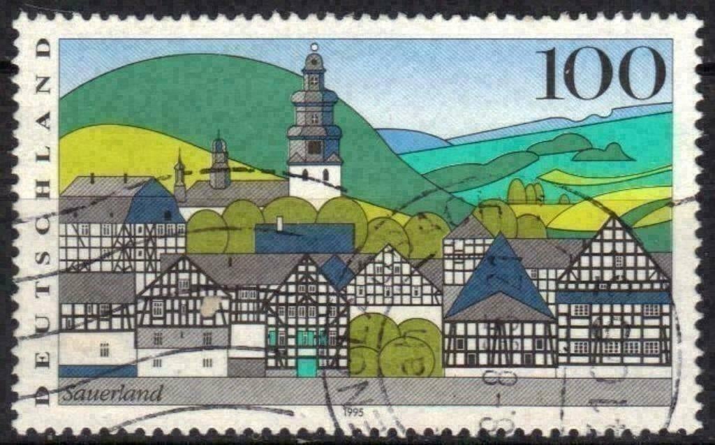 Duitsland 1995 - Yvert 1642 - Sauerland (ST), Verzenden, 1990 tot heden, Gestempeld
