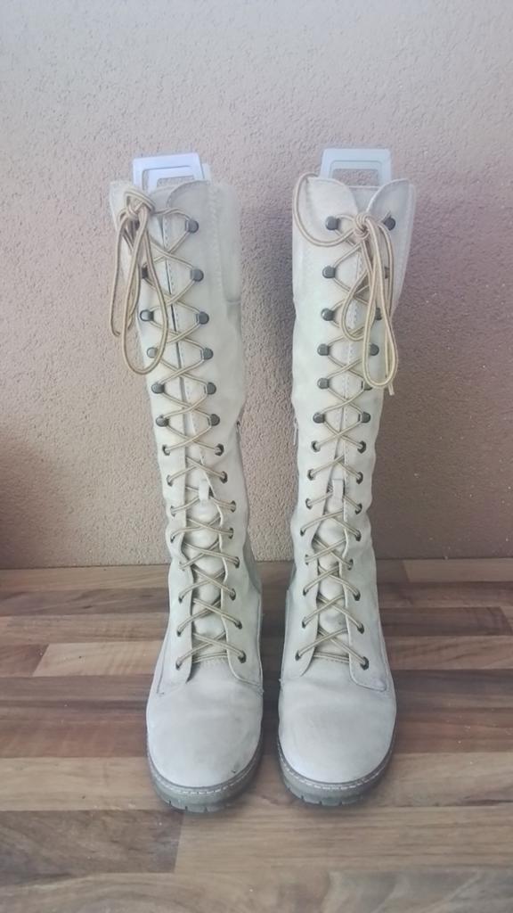Zign stoere hoge beige veterlaarzen , 38, Kleding | Dames, Schoenen, Hoge laarzen, Beige, Ophalen of Verzenden, Zo goed als nieuw