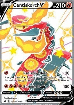 CENTISKORCH V SV108/SV122 - SHINING FATES, Ophalen of Verzenden, Nieuw, Losse kaart, Foil