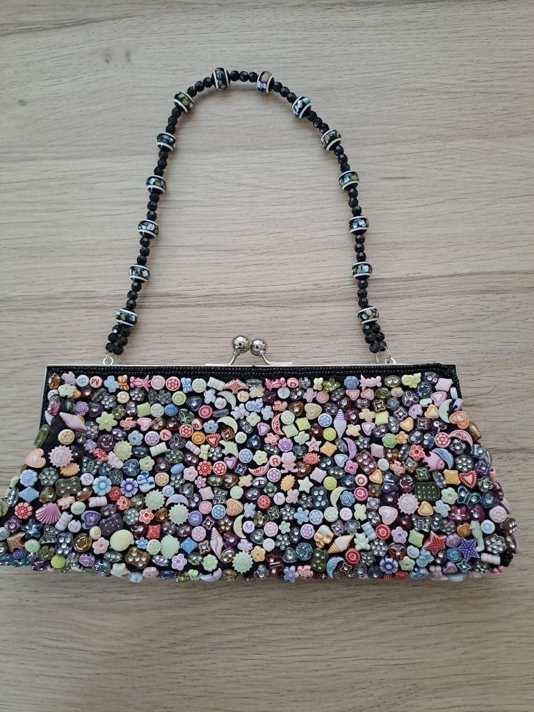 Tas met kralen uit Bali, Ophalen of Verzenden, Nieuw, Overige kleuren, Schoudertasje