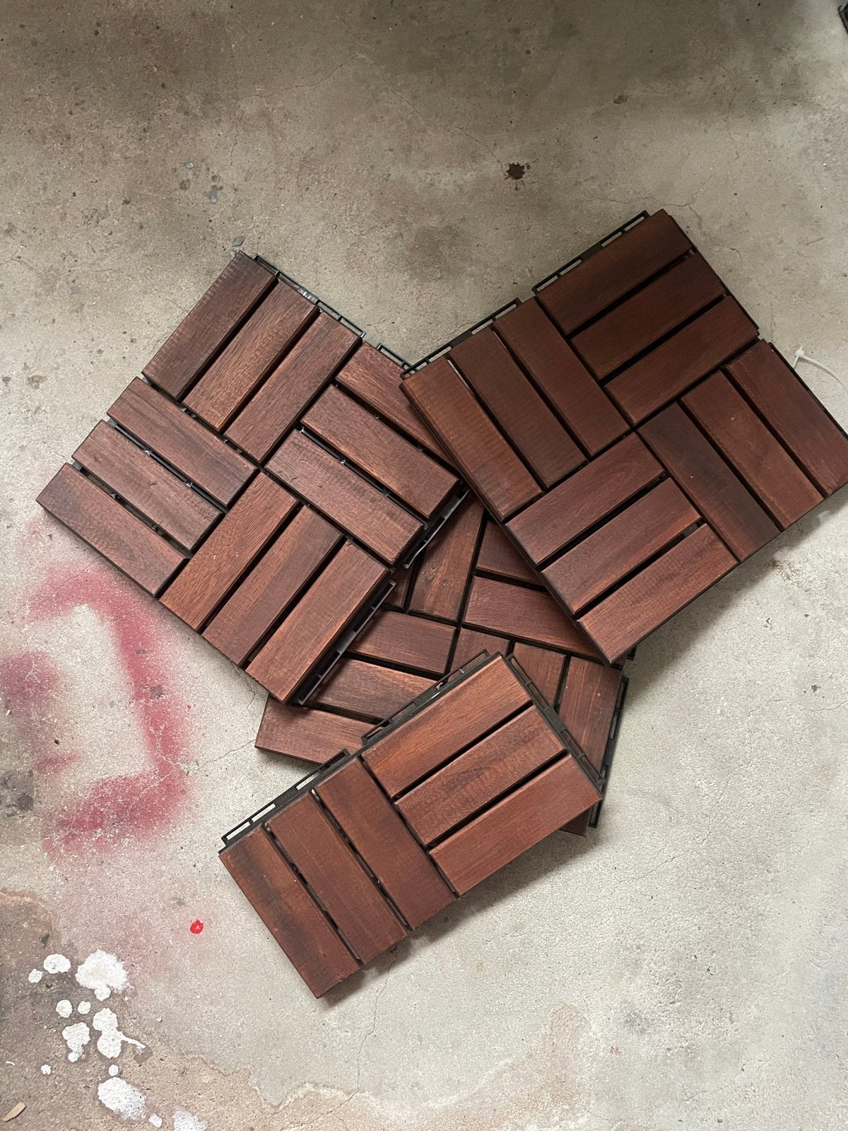 Houten terrastegels Ikea Nieuw, Ophalen, Zo goed als nieuw, Minder dan 5 m², Hout