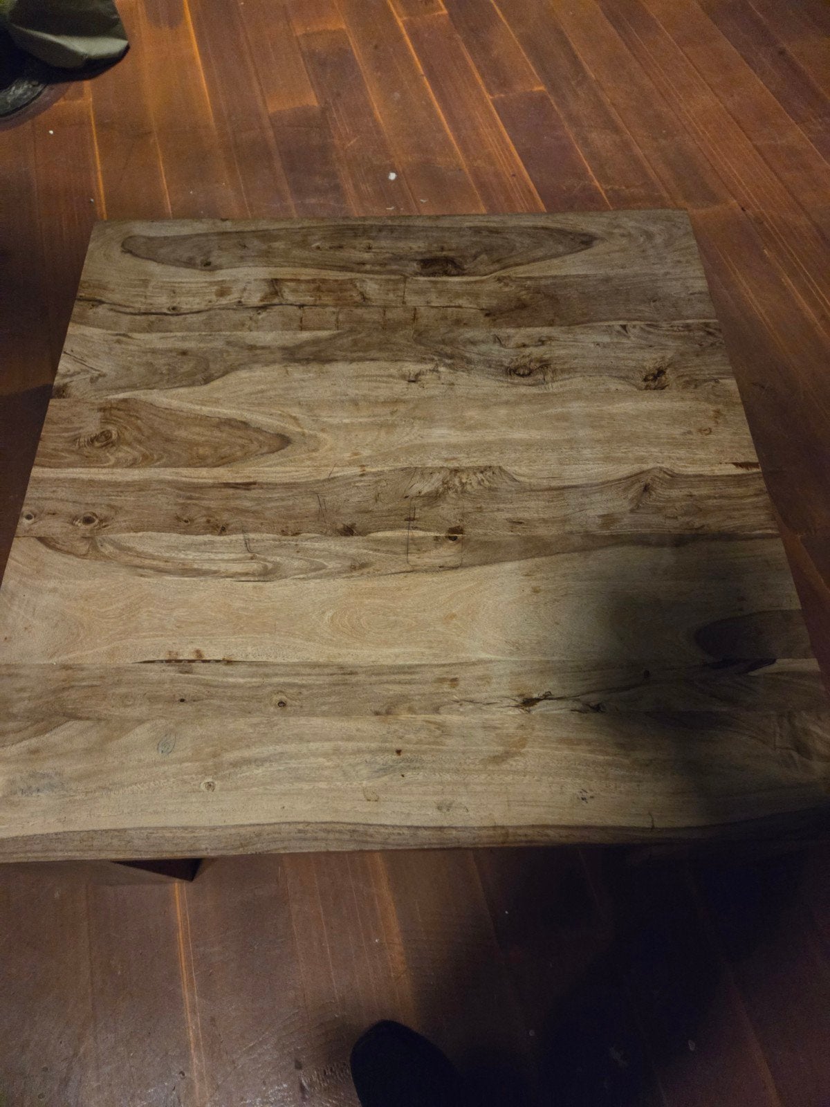 Massief houten salontafel (onderhandelen mogelijk), Ophalen, Gebruikt, Vierkant, Overige houtsoorten