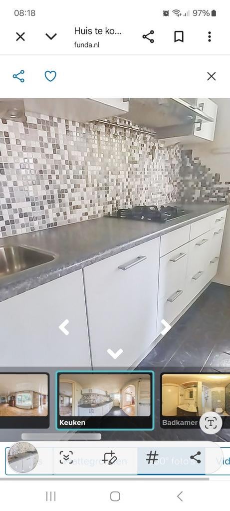Nette keuken met apparatuur., Gebruikt, Enkelwandige keuken, Ophalen of Verzenden, Overige kleuren