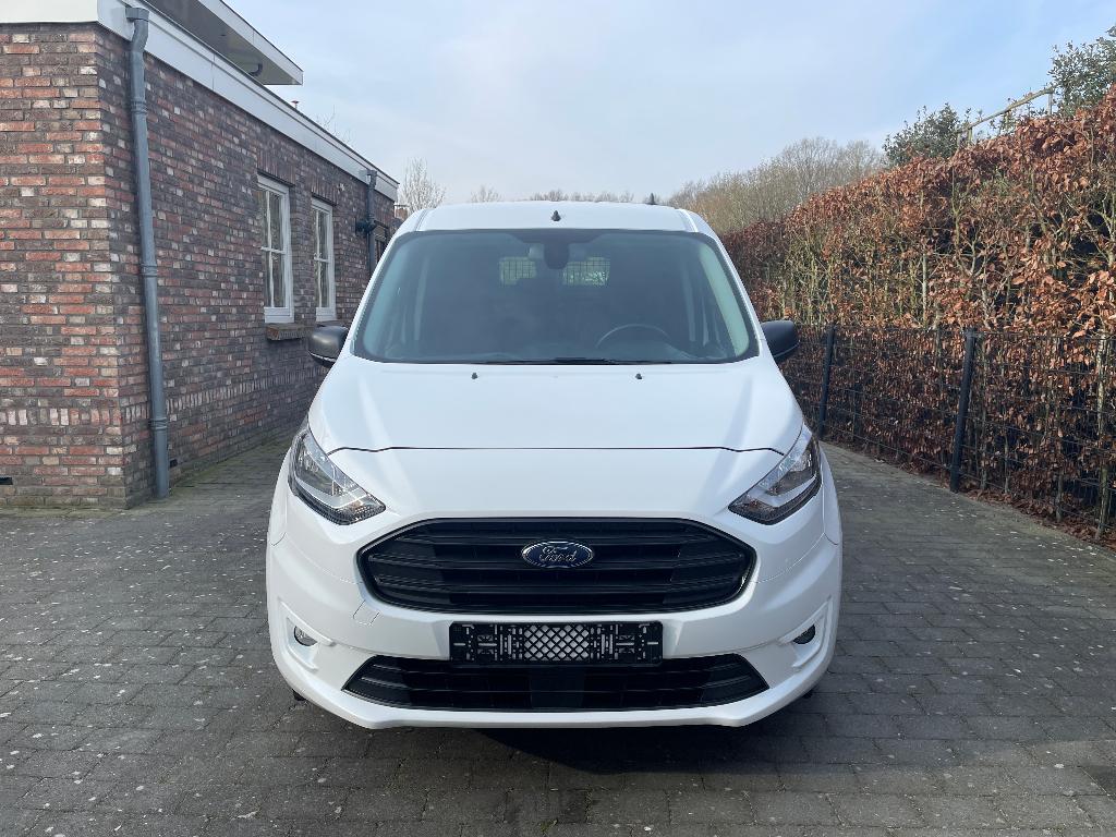 Ford Transit Connect 2022, L2, Lang,1.0 benzine,bpm/btw vrij, Auto's, Voorwielaandrijving, Stof, 100 pk, Wit