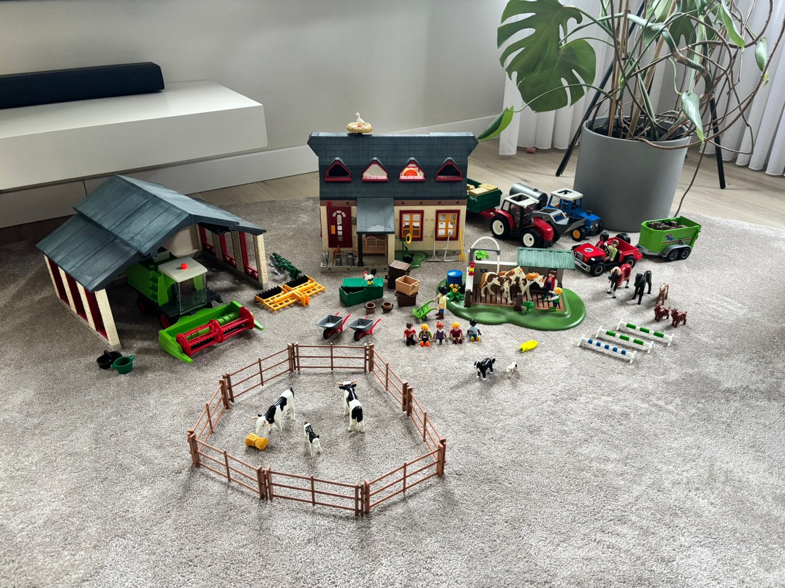 Playmobil Boerderij met tractoren en nog veel meer, Ophalen, Gebruikt, Complete set, Voertuig