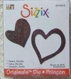 Sizzix originals  heart double, Ophalen of Verzenden, Nieuw, Frame of Mal, Sizzix