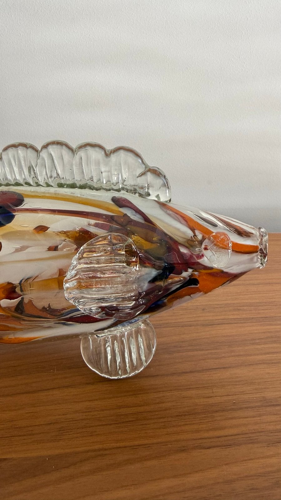 Vintage Murano Glazen Vis - Mid-Century Modern Kunstglas, Antiek en Kunst, Antiek | Glas en Kristal, Ophalen