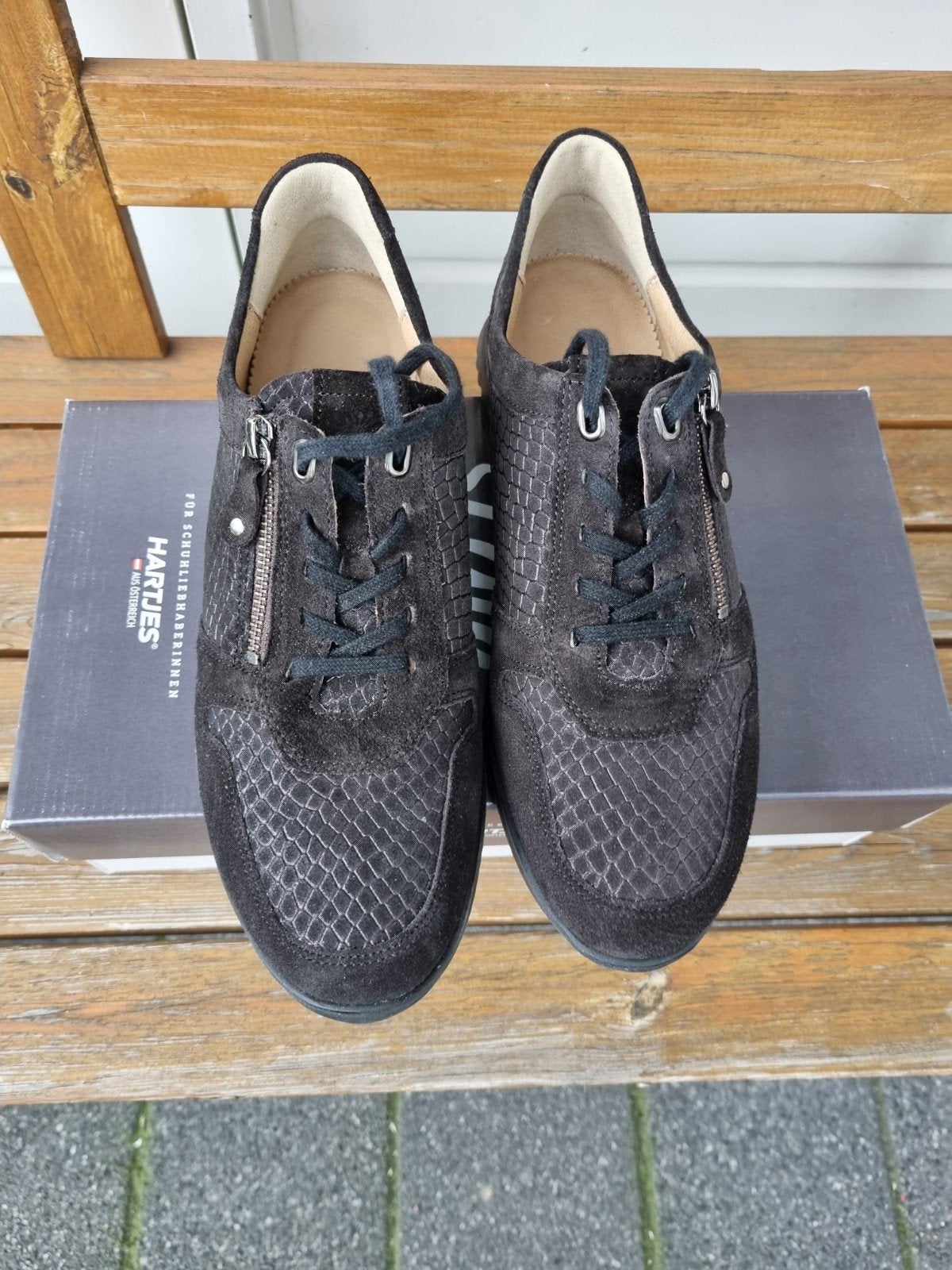Hartjes Dames veterschoen maat 6½ donkerbruin, Kleding | Dames, Bruin, Overige typen, Ophalen of Verzenden, Zo goed als nieuw