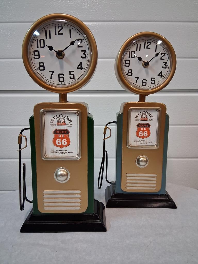 Tafelklok benzinepomp, Ophalen of Verzenden, Nieuw, Wandklok