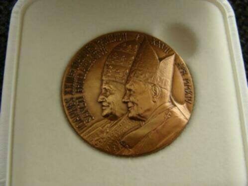 Vaticaan 2014 Bronzen Medaille Heiligverklaring, Ophalen, Italië, Setje