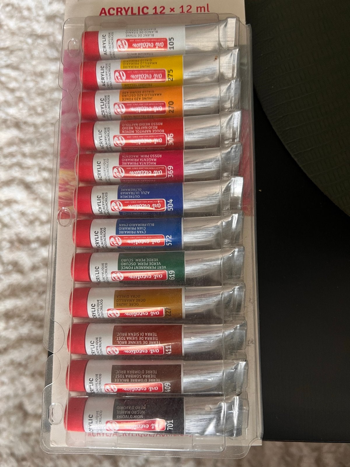 Talens Art Creation Acrylverf Set 12x12ml, Ophalen of Verzenden, Nieuw, Acrylverf