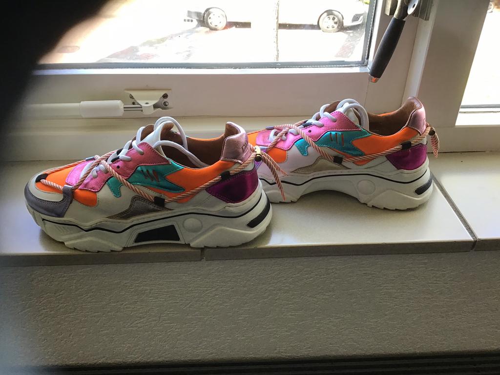 DWRS SNEAKERS JUPITAIR ORANGE MULTI MAAT 40, Kleding | Dames, Schoenen, Ophalen of Verzenden, Zo goed als nieuw