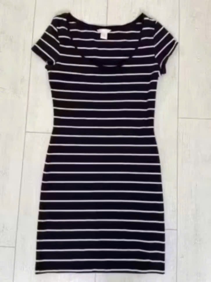 Jurkje korte mouw, Kleding | Dames, H&M, Blauw, Ophalen of Verzenden, Zo goed als nieuw