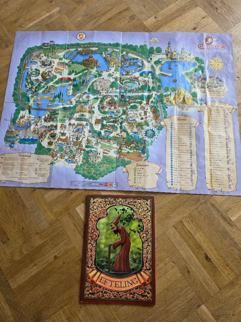 Efteling parkgids jaarboekje 1995 met plattegrond, Verzamelen, Efteling, Ophalen of Verzenden, Gebruikt, Overige typen