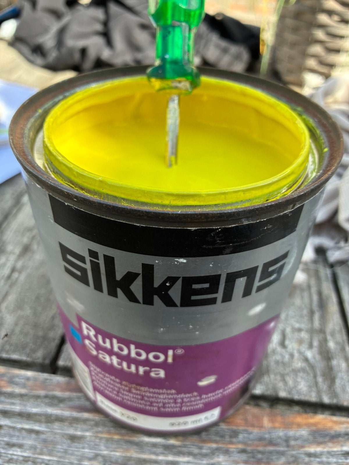 Sikkens buitenverf terpetine basis ., Ophalen, Overige kleuren, Zo goed als nieuw, Lak