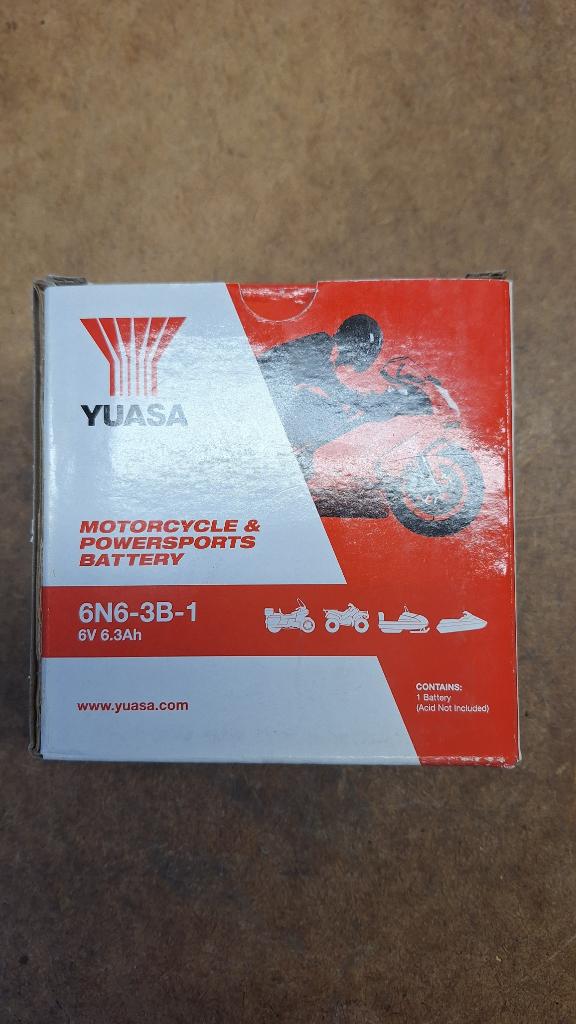 YUASA accu 6V/6,3Ah, Ophalen of Verzenden, Nieuw
