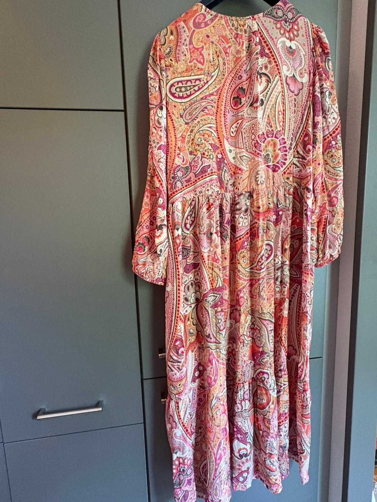 Monari maxijurk 46, Kleding | Dames, Verzenden, Maat 46/48 (XL) of groter, Zo goed als nieuw, Roze